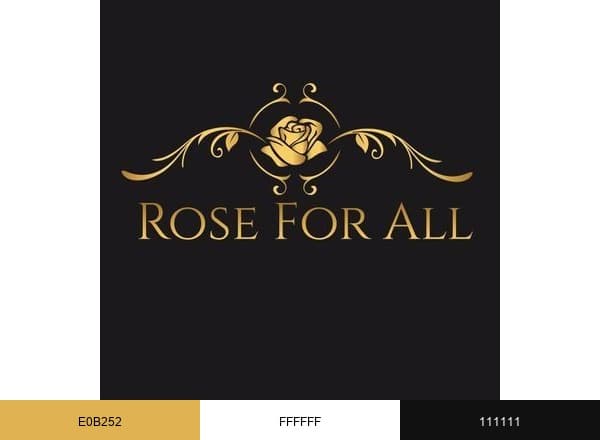 RoseForAll brand color palette