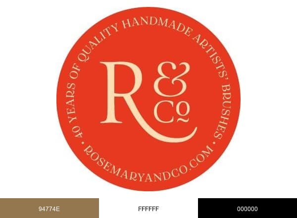 Rosemary & Co Artists Brushes brand color palette