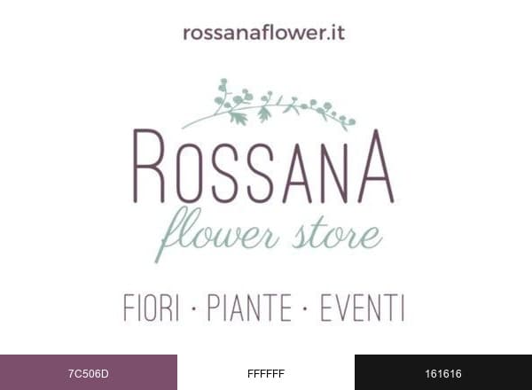 Rossana flower store brand color palette