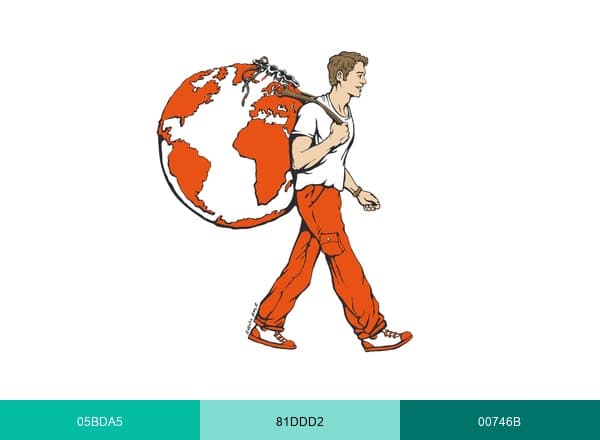 Le Routard brand color palette