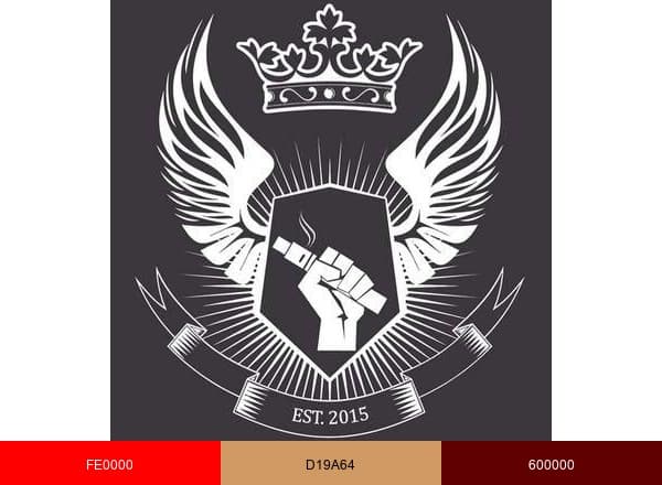 Royal Vapes brand color palette