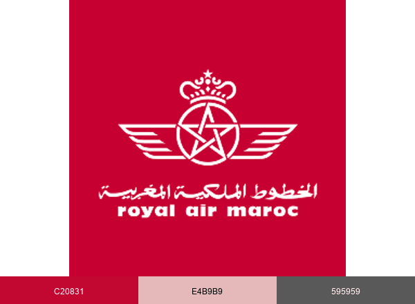 Royal Air Maroc brand color palette