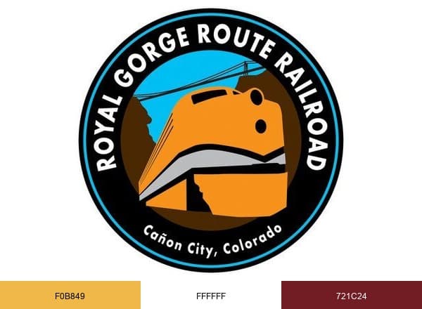 Royal Gorge Route brand color palette
