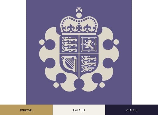 Royal Mint brand color palette