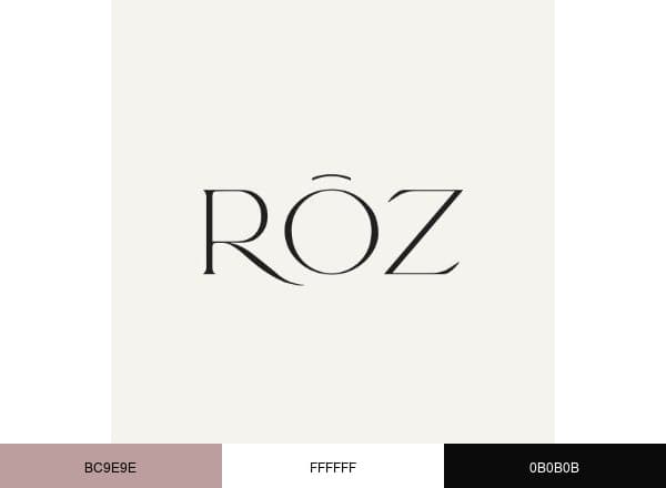Rozhaircare brand color palette