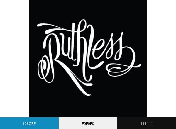 Ruthless E Juice brand color palette