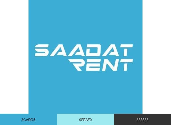 سعادت رنت brand color palette