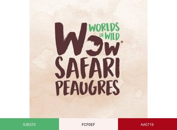 Safari de Peaugres brand color palette