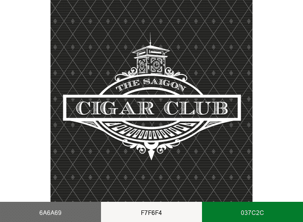 Saigon Cigar Club brand color palette