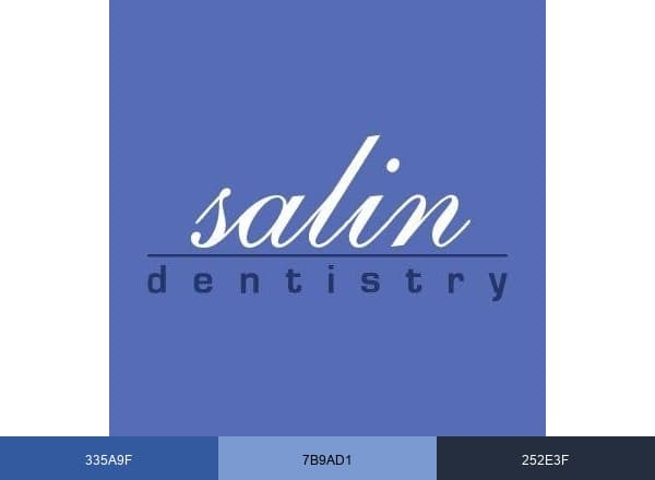 Salin Dentistry brand color palette
