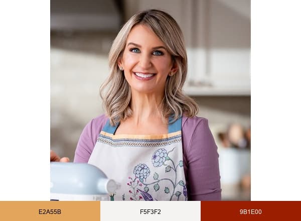 Sally's Baking Addiction brand color palette