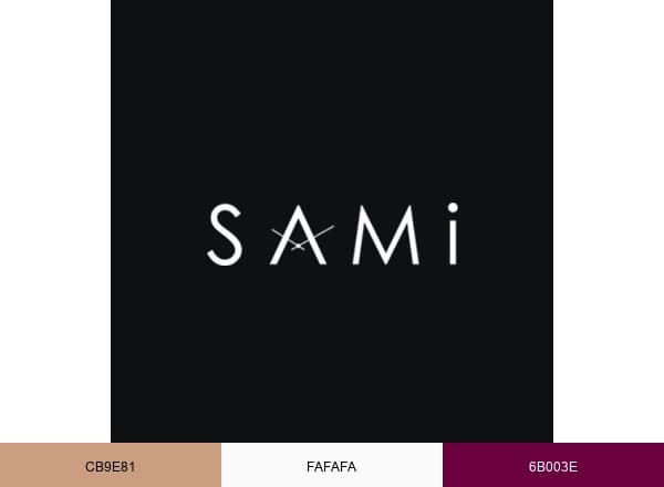 Sami Watches & Jewellery brand color palette