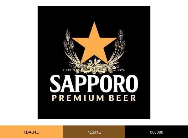 SapporoBeerUSA brand color palette