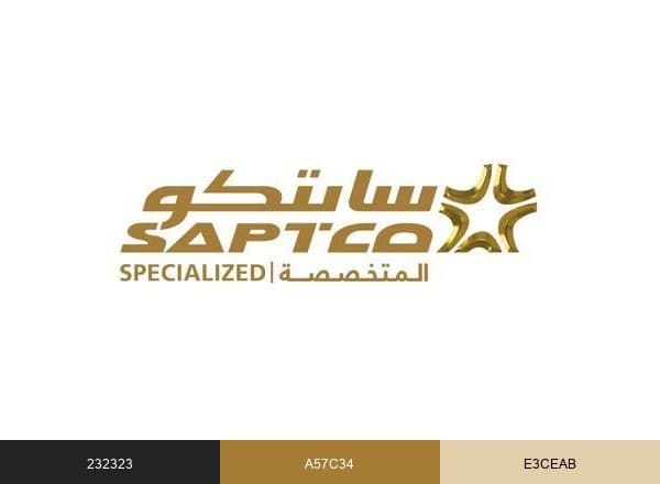 Saptco Specialized brand color palette