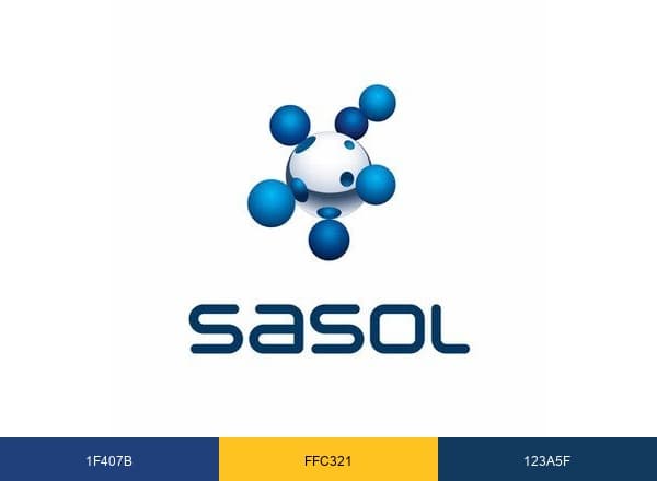 Sasol brand color palette