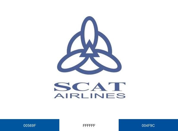 SCAT Airlines brand color palette