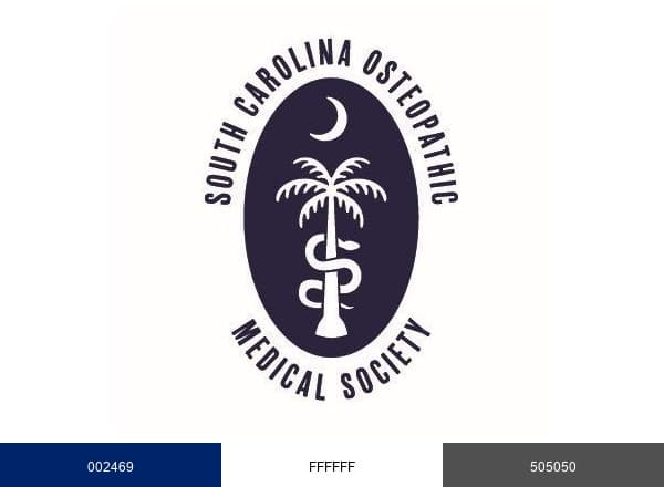 South Carolina Osteopathic Medical Society brand color palette