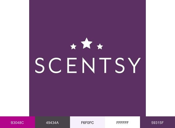 Scentsy brand color palette