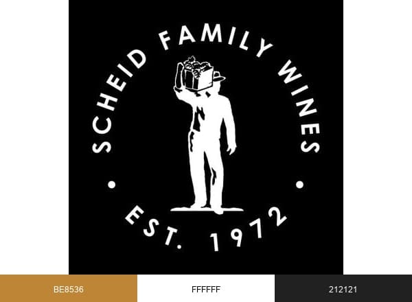 Scheid Family Wines brand color palette