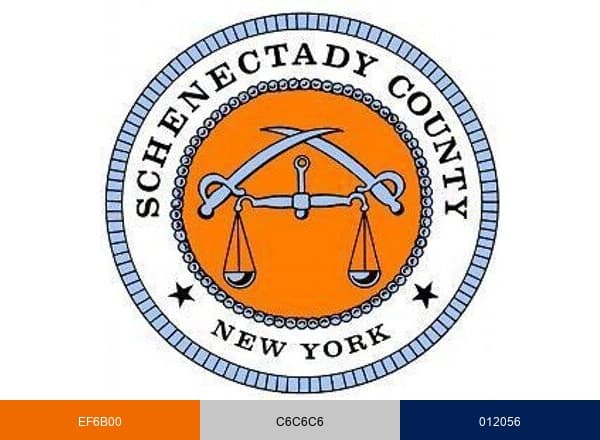 Schenectady County brand color palette