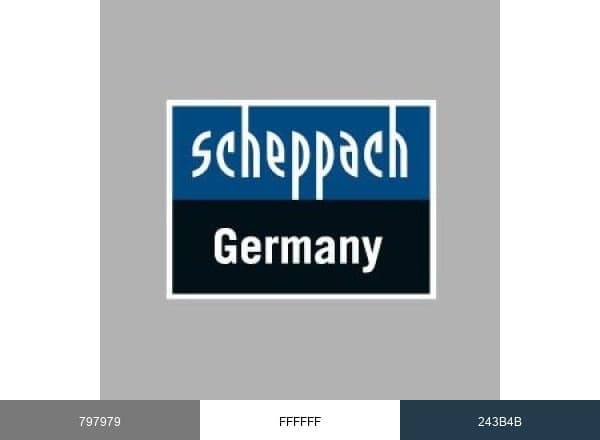 Scheppach Group brand color palette