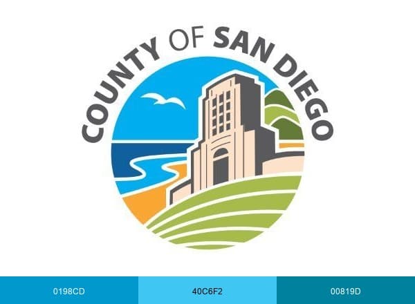 SanDiegoCounty brand color palette