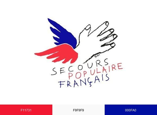 Secours populaire brand color palette