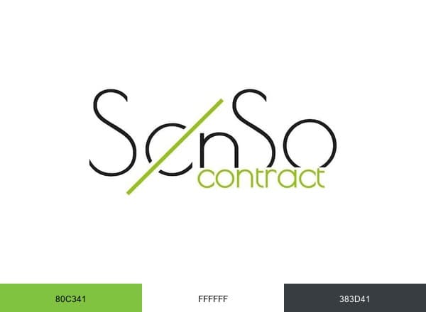 Senso Contract brand color palette