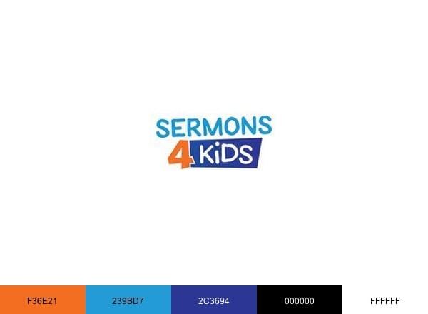 Sermons4Kids brand color palette