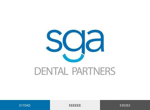 SGA Dental Partners brand color palette