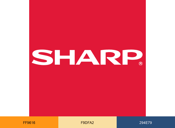 Sharp Electronics brand color palette