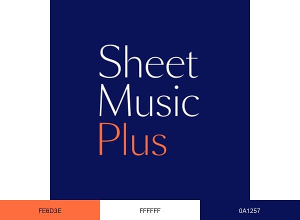 Sheet Music Plus brand color palette