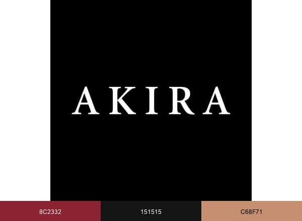AKIRA brand color palette