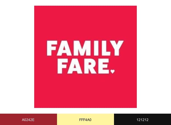 Family Fare brand color palette