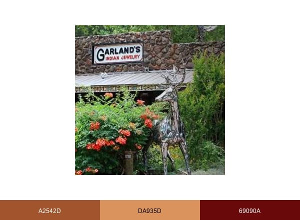 Garland's brand color palette