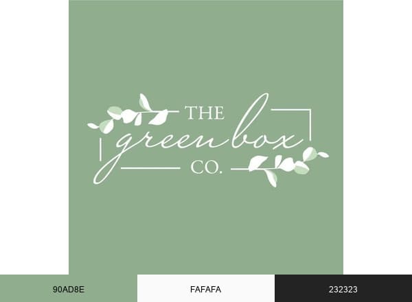 The Green Box Co brand color palette