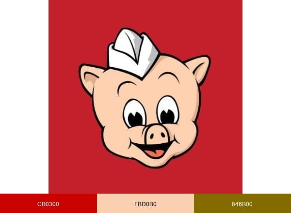 Piggly Wiggly Midwest brand color palette