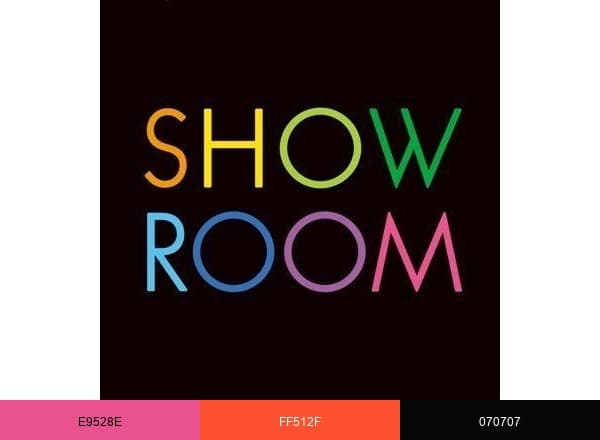 SHOWROOM brand color palette