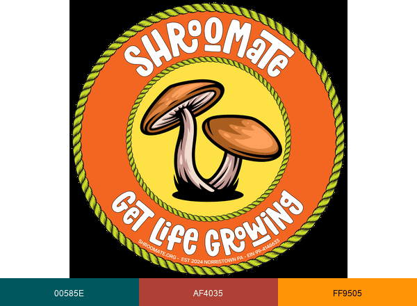 Shroomate brand color palette