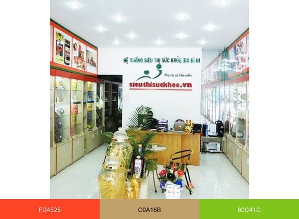 Siêu Thị Sức Khỏe brand color palette