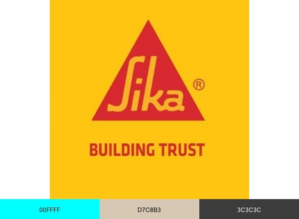 Sika brand color palette