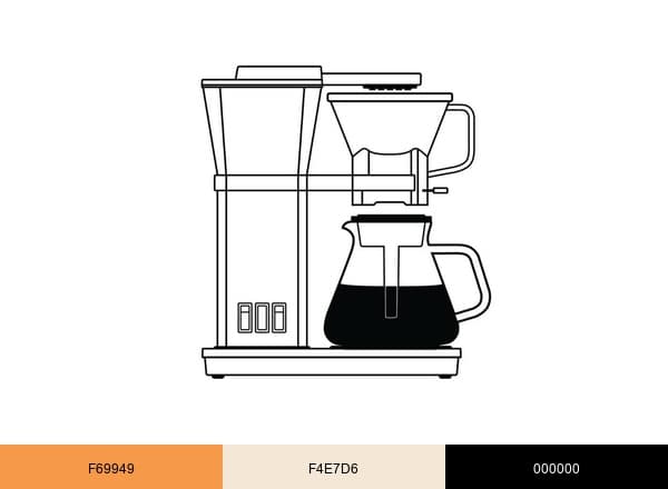 Simply Good Coffee brand color palette