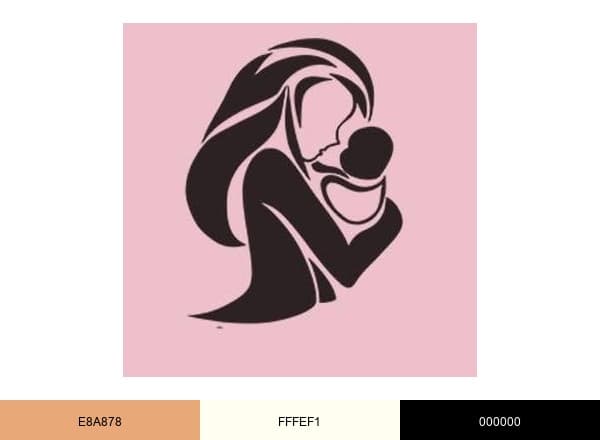 Simply Our Child brand color palette