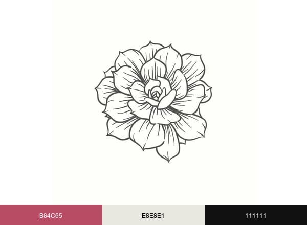 Simply Phoolish brand color palette