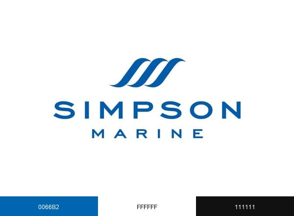 Simpson Marine brand color palette