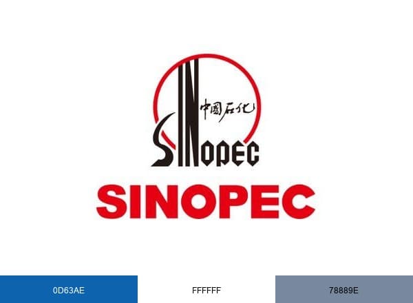 China Petrochemical Corporation brand color palette