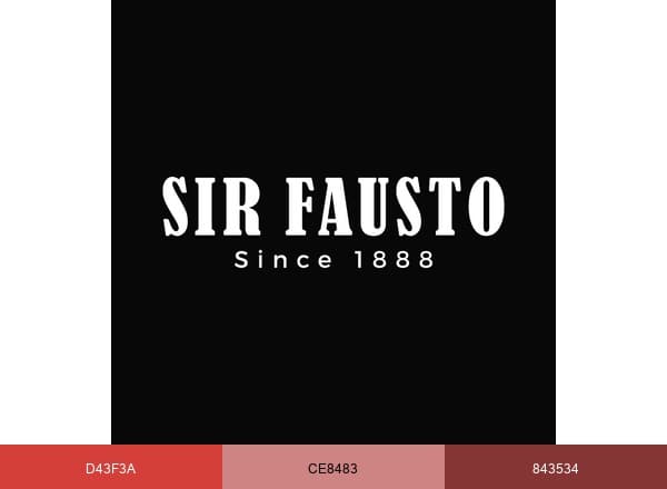 Sir Fausto brand color palette