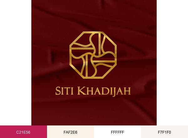 Siti Khadijah brand color palette