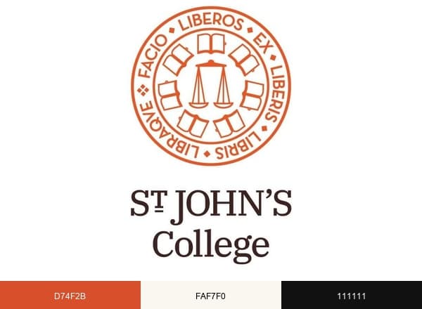 St. John's College brand color palette