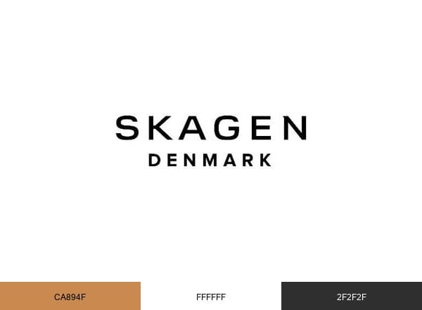 Skagen brand color palette